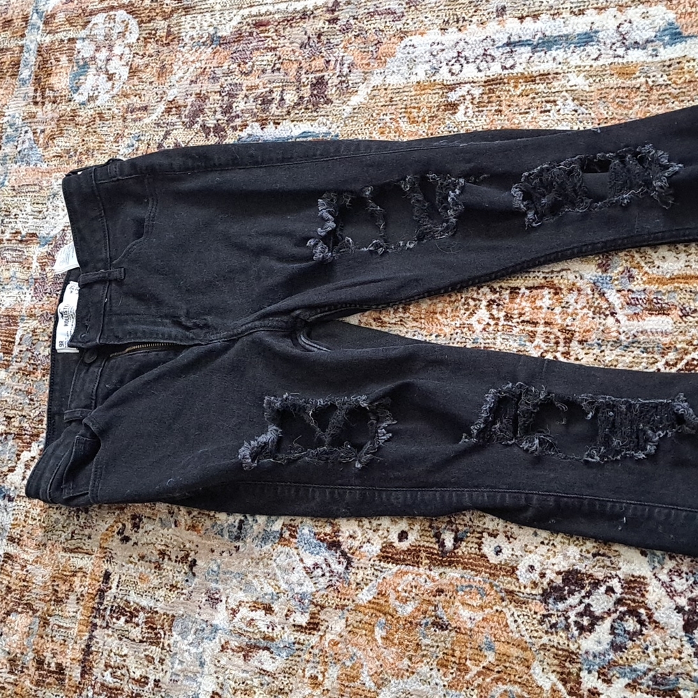Hollister Black ripped jeans